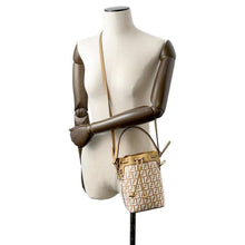 将图像加载到图库查看器中，FENDI Montresor 2WAY Shoulder Bag Beige/White 8BS010 Raffia Leather Size Mini
