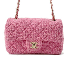 Load image into Gallery viewer, CHANEL Mini Matelasse ChainShoulder Bag Pink A69900 Tweed
