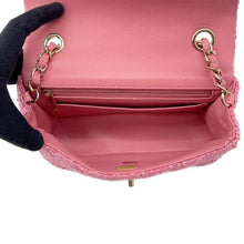 Load image into Gallery viewer, CHANEL Mini Matelasse ChainShoulder Bag Pink A69900 Tweed
