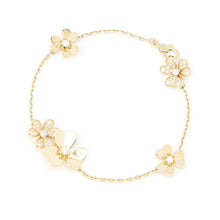 Load image into Gallery viewer, Van Cleef &amp; Arpels Frivole Bracelet 5 Flower VCARP3W400 18K Yellow Gold
