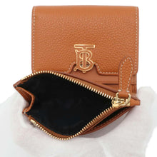 Load image into Gallery viewer, BURBERRY TB Compact Wallet Warm Russet Brown8049218 Grainy leather
