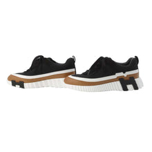 将图像加载到图库查看器中，HERMES Bounce Sneakers Black/Gold/White Knit Calf Leather Chèvre Velour Size 36
