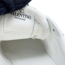 Load image into Gallery viewer, Valentino Garavani Open Disco Rock Studded Wedge Sneakers White 5W2S0HP0BHS_0BO Leather Size 36
