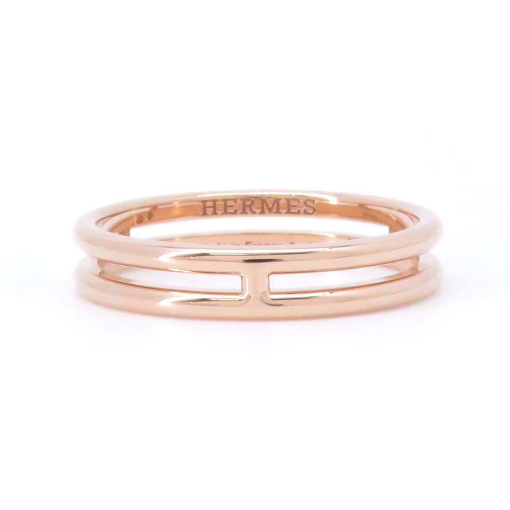 HERMES Arianne ring Size 52/#12 18K Pink Gold