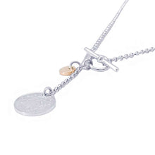 Load image into Gallery viewer, HERMES Ex Libris Necklace Size PM SV925 K18PG
