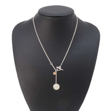 Load image into Gallery viewer, HERMES Ex Libris Necklace Size PM SV925 K18PG
