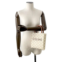 Load image into Gallery viewer, CELINE Vertical Cabas 2WAY Handbag White 194372 PVC Calf Leather Size Mini
