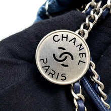 将图像加载到图库查看器中，CHANEL CHANEL22 Stitch Handbag BlueAS3980 Denim Size Mini
