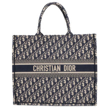 将图像加载到图库查看器中，Dior Oblique Embroidery Book Tote Navy M1286ZRIW_M928 Canvas Size Large
