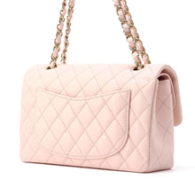 Load image into Gallery viewer, CHANEL Matelasse W Flap ChainShoulder Bag Pink A01113 Caviar Leather Size 23
