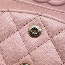 Load image into Gallery viewer, CHANEL Matelasse W Flap ChainShoulder Bag Pink A01113 Caviar Leather Size 23
