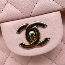 Load image into Gallery viewer, CHANEL Matelasse W Flap ChainShoulder Bag Pink A01113 Caviar Leather Size 23
