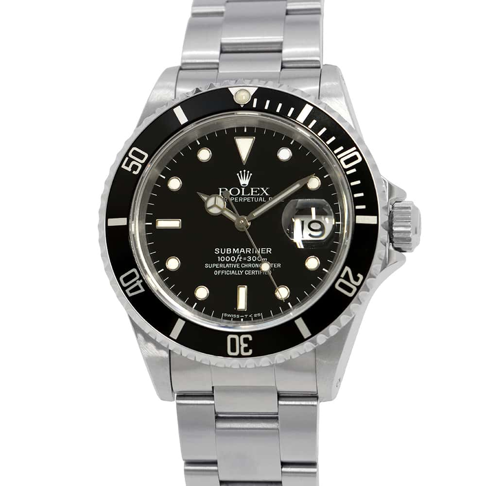 ROLEX Submariner Date W40mm Stainless Steel Black Dial 16610