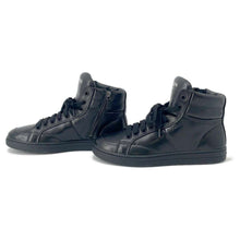 Load image into Gallery viewer, PRADA High cut sneakers Black 4T2596 Leather Rubber Size 7H
