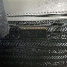 Load image into Gallery viewer, PRADA ChainShoulder Bag Gray 1BD200 Saffiano LeatherLeather
