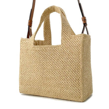 Load image into Gallery viewer, LOEWE Font 2way Tote Bag Natural A685B59X03 Raffia Size Small
