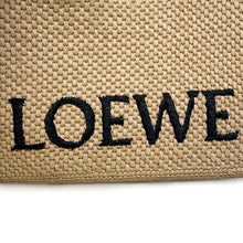 Load image into Gallery viewer, LOEWE Font 2way Tote Bag Natural A685B59X03 Raffia Size Small
