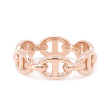 Load image into Gallery viewer, HERMES Chaine d&#39;Ancre Anchene Ring Size PM/50/#10 18K Pink Gold
