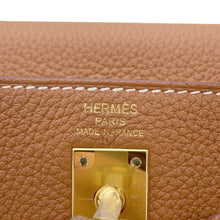 将图像加载到图库查看器中，HERMES Kelly Retourne Gold Togo Leather Size 25
