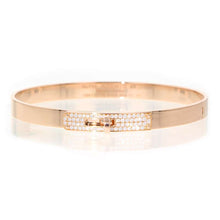 将图像加载到图库查看器中，HERMES Kelly Bracelet PM Size ST 18K Pink Gold
