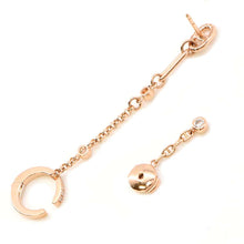 将图像加载到图库查看器中，HERMES Chaine d&#39;Ancre Chaos Diamond Earrings 18K Pink Gold
