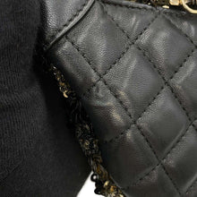 Load image into Gallery viewer, CHANEL Cruise Line Matelasse ChainShoulder Bag Black/Gold Sequins Leather
