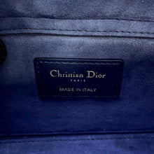 将图像加载到图库查看器中，Dior LADY D-JOY Bag Navy M0540OTKJ_M928 Tweed Size Medium
