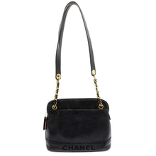 Load image into Gallery viewer, CHANEL WChain One Shoulder Bag Black A08058 Caviar Leather
