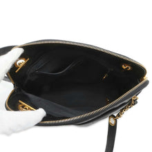 Load image into Gallery viewer, CHANEL WChain One Shoulder Bag Black A08058 Caviar Leather
