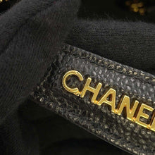 Load image into Gallery viewer, CHANEL WChain One Shoulder Bag Black A08058 Caviar Leather
