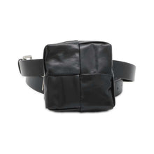 Load image into Gallery viewer, Bottega Veneta Belt INTRECCIATO with leather pouch Size 100 Black709342 Leather
