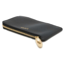 将图像加载到图库查看器中，LOEWE Pebble Coin Card Holder Black CANBZ40X01 Leather
