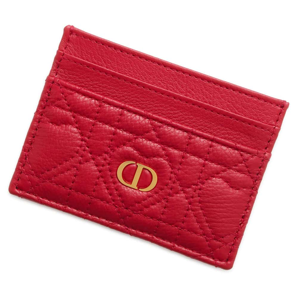 Dior Card Case Red S5130UNID Lambskin