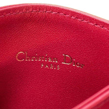 将图像加载到图库查看器中，Dior Card Case Red S5130UNID Lambskin
