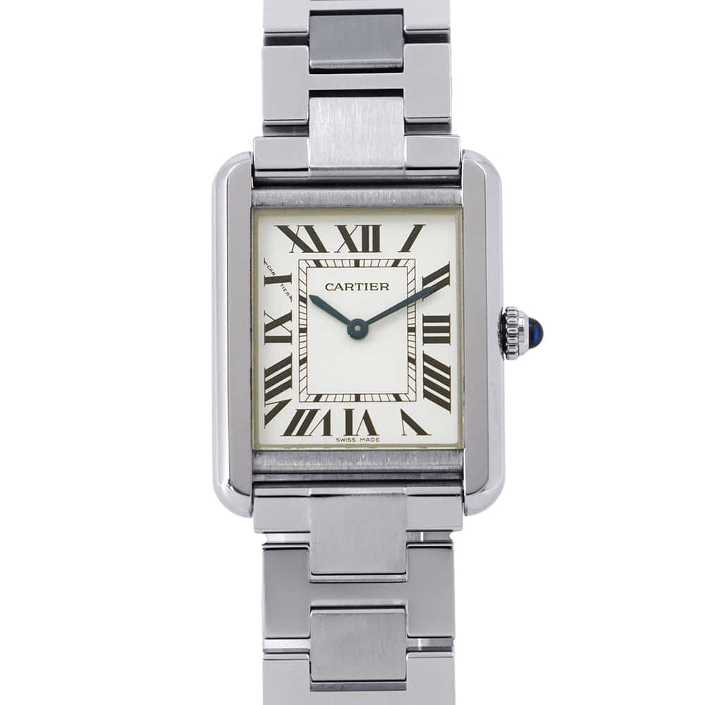 CARTIER Tank Solo SM W24.4mm×H31.0mm Stainless Steel Silver Dial W5200013