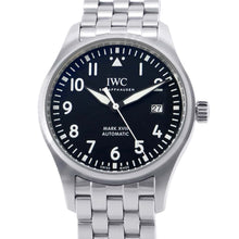 将图像加载到图库查看器中，IWC Pilot watch mark XVIII W40mm Stainless Steel Black Dial IW327015
