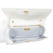 Load image into Gallery viewer, Ferragamo Vala ChainShoulder Bag White AU21 F003 Leather
