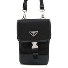 Load image into Gallery viewer, PRADA Phone Shoulder Bag Black 2ZH109 Nylon Leather
