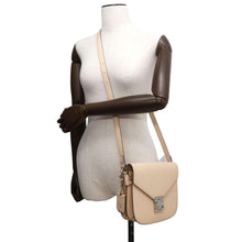 Load image into Gallery viewer, MCM Patricia Shoulder Bag Beige MWS7SPA15IB001 Leather Size Small
