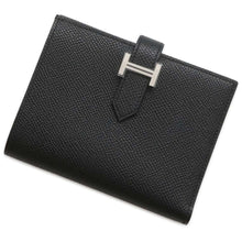 将图像加载到图库查看器中，HERMES BEAN Compact Black Epsom
