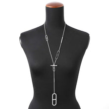 将图像加载到图库查看器中，HERMES Eva Chaine d&#39;Ancre Necklace Silver SV925
