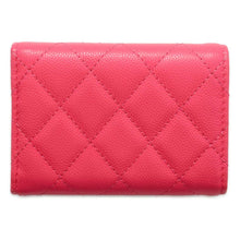 将图像加载到图库查看器中，CHANEL CC Logo Small Flap Wallet PinkAP3827 Caviar Leather
