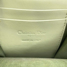 将图像加载到图库查看器中，Dior Cannage 2WAY Phone Holder Green S0872ONMJ Lambskin
