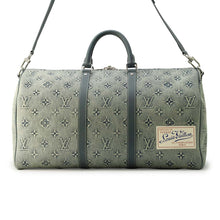 Load image into Gallery viewer, LOUIS VUITTON Keepall Bandouliere BlueM22532 Monogram Washed Denim Size 50
