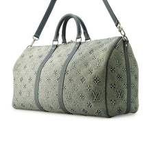 Load image into Gallery viewer, LOUIS VUITTON Keepall Bandouliere BlueM22532 Monogram Washed Denim Size 50
