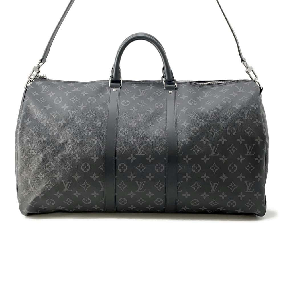 LOUIS VUITTON Keepall Bandouliere NoirM40605 Monogram Eclipse Size 55