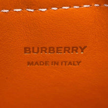 将图像加载到图库查看器中，BURBERRY TB logo Pochette Orange/Beige Canvas Leather
