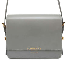 将图像加载到图库查看器中，BURBERRY Shoulder Bag Gray Leather
