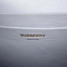 将图像加载到图库查看器中，BURBERRY Shoulder Bag Gray Leather
