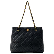 Load image into Gallery viewer, CHANEL Matelasse Chain Tote Black Caviar Leather
